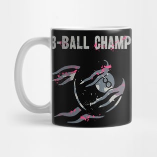 8-Ball Champion Billiards Snooker Player Mug